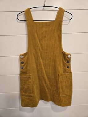 Zara TRF Golden Yellow Corduroy Top